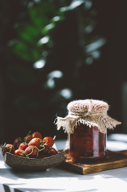 cans of strawberry jam