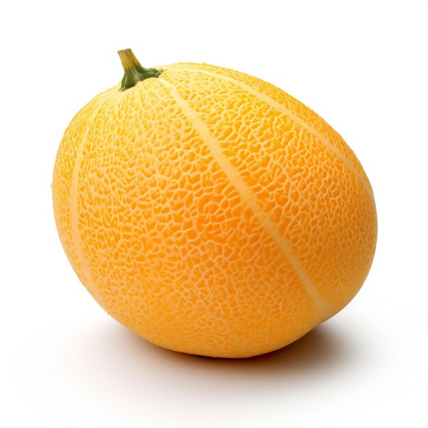 Cantaloupe melon isolated on the white background