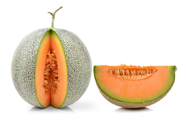 Cantaloupe melon isolated