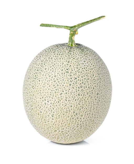 Cantaloupe melon on white background