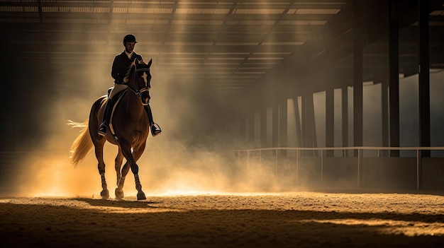 Canter pirouette practice