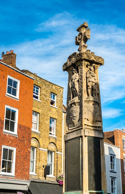 Canterbury War Memorial monolith in Kent, England