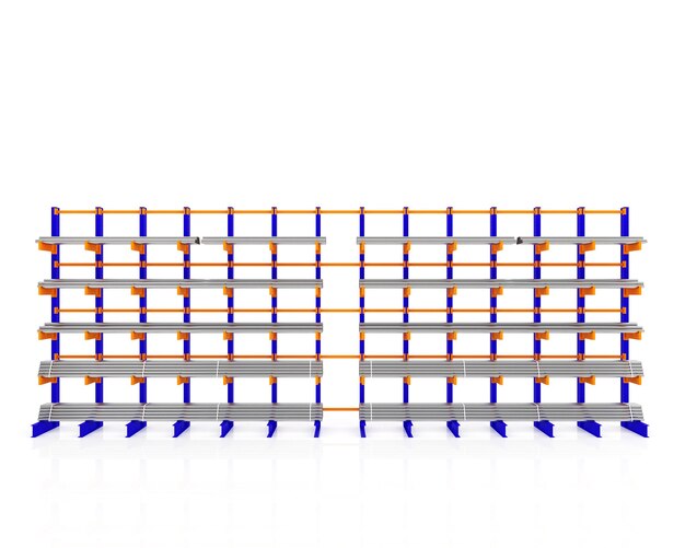 Cantilever Racking Systems for storage Aluminum Pipe Industrial Warehouse Racking Steel profiles