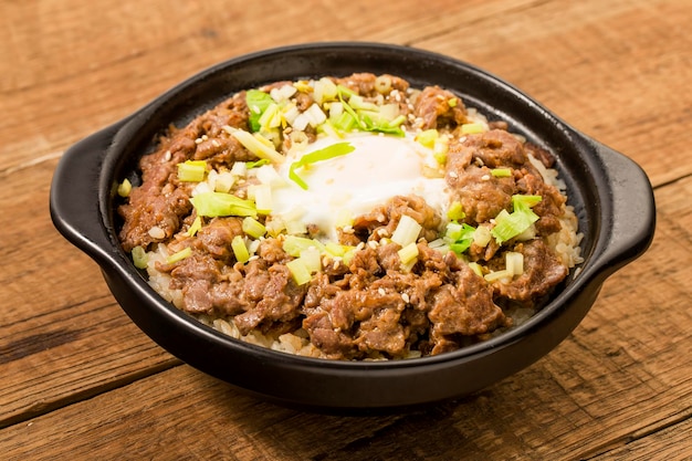 Cantonese style rice with beef