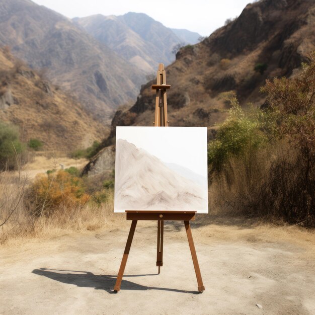 Canva on easel by AI Generative