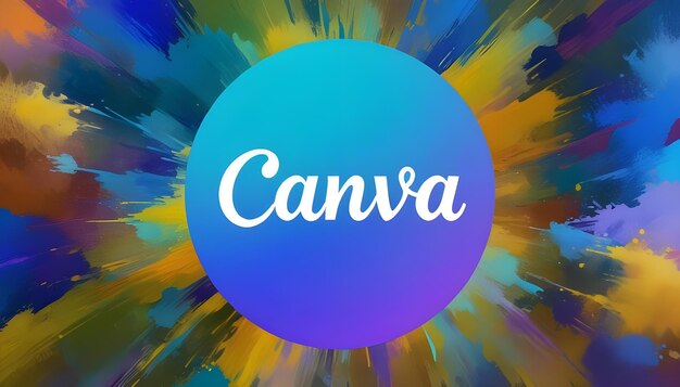 Foto iconica dell'illustrazione del logo canva