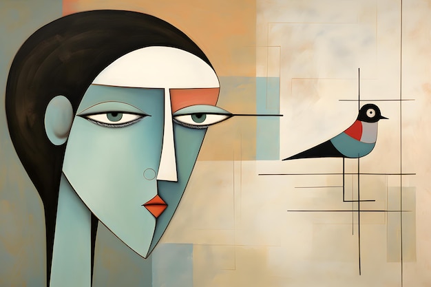 The Canvas of Emotion A Woman's Face through Modern Art