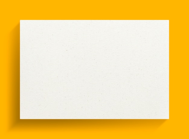 Canvas frame on yellow background with soft shadow.