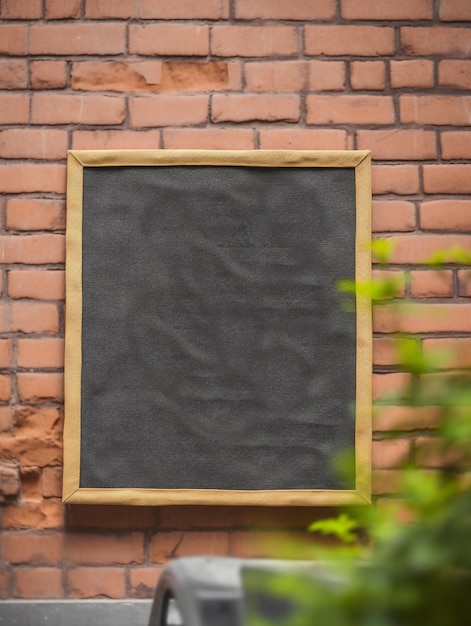 Canvas op de muur mockup