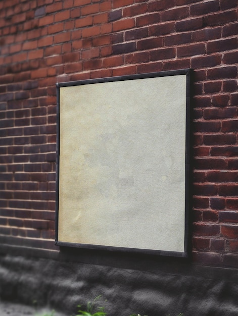 Canvas on the wall mockup