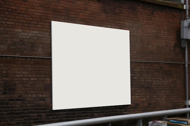 Canvas on the wall mockup