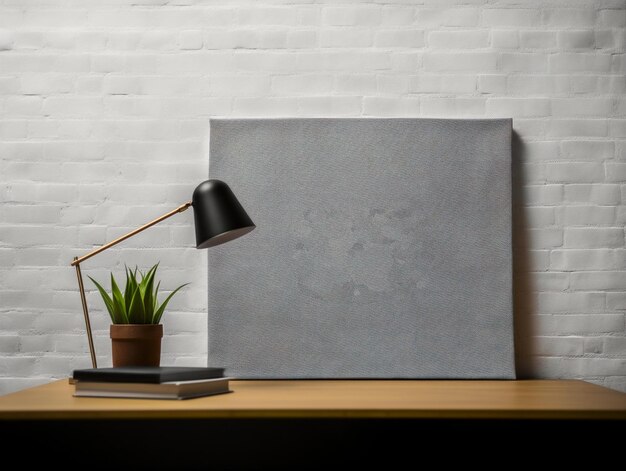 Canvas on the wall mockup