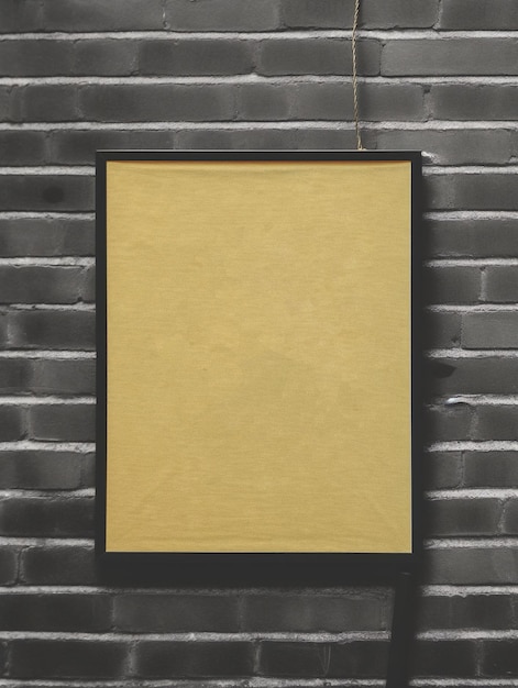 Canvas on the wall mockup