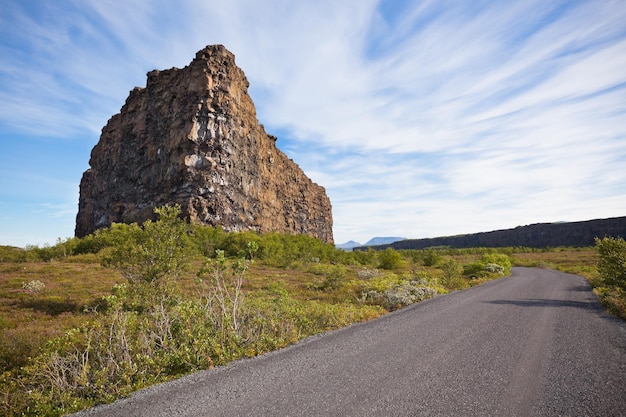 Canyon asbyrgi islanda