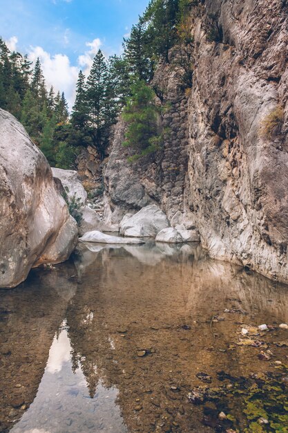 каньон красивый в горах