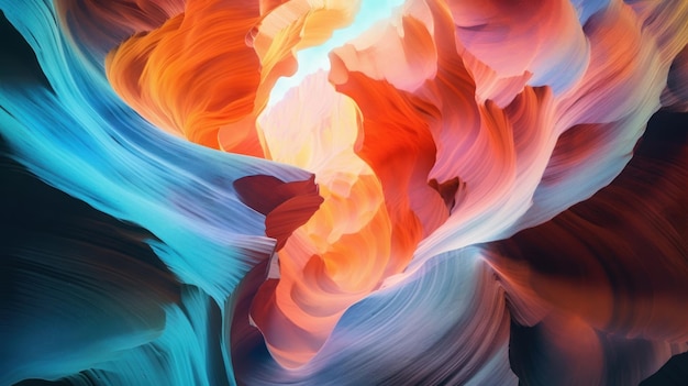 Canyon cave colorful Abstract Wallpaper