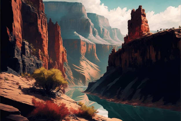 Canyon cliffs