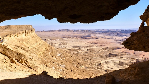 Canyon Ein Avdat in de Negev-woestijn. Israël.