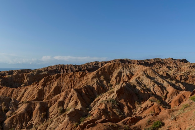 Canyon in Kyrgyzstan Multicolored canyon Fairy Tale Kyrgyzstan mountains IssykKul region Charyn Canyon