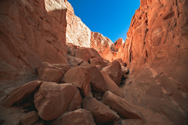 Canyon landscape in South Sinai, Egypt