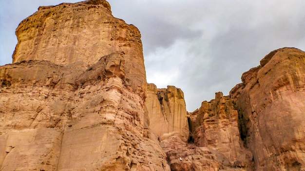 Canyon of national park Makhtesh-Ramon in Negev Desert, Israel. v