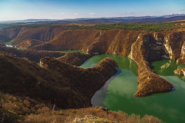 Foto canyon del fiume uvac serbia europa