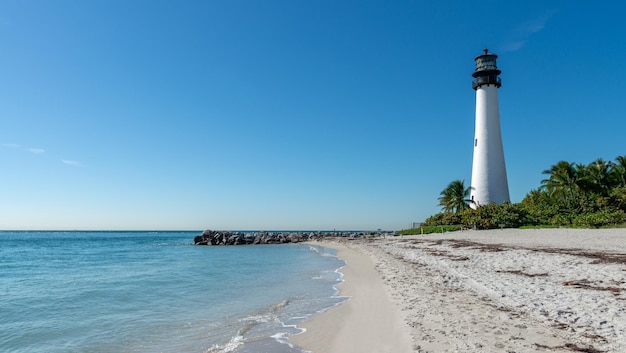 Cape florida lighthouse key biscayne miami florida usa