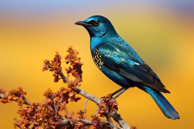 Cape Glossy Starling in the wild