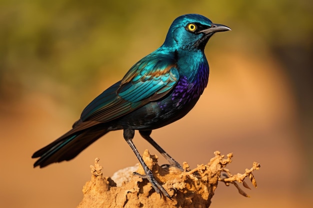 Photo cape glossy starling in the wild