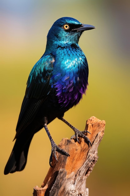 Cape Glossy Starling in the wild