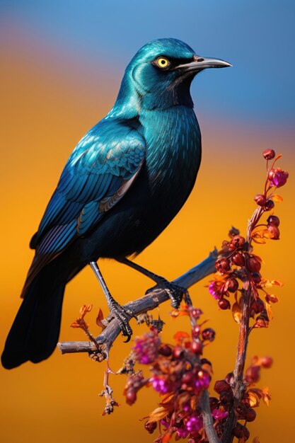 Cape Glossy Starling in the wild