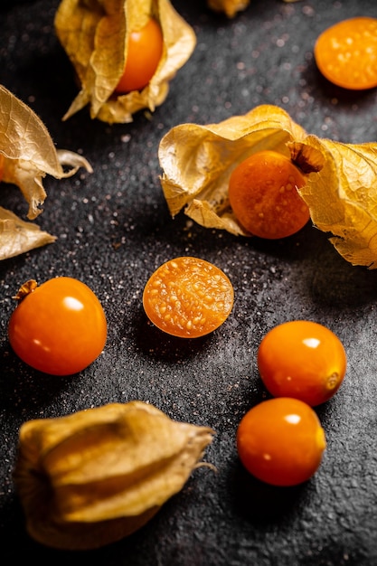 Cape gooseberries with calyx