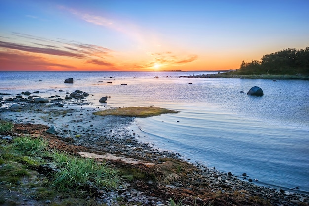 Cape of labyrinths on the solovetsky islands