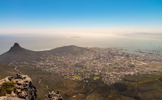 Cape Town view from the Table Mountain