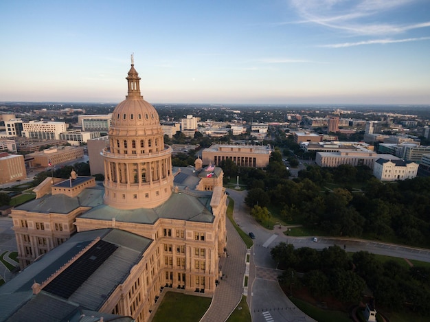 Capital Building Austin Texas Government Building Blue Skies