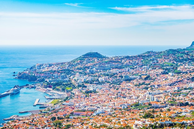 The capital of Madeira Island Funchal city Portugal