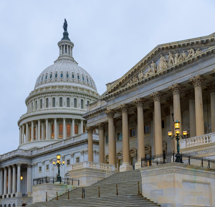 Photo capitol building eastern facade staircase,washington dc