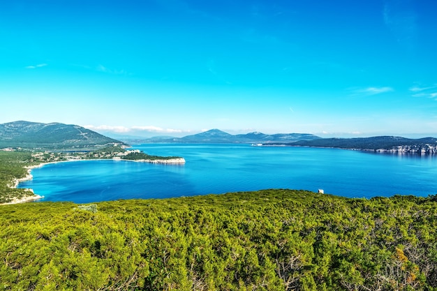 Capo Caccia op een heldere dag Sardinië