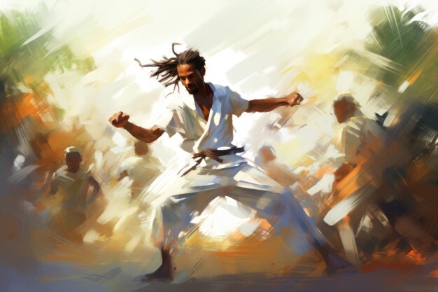 Capoeira dance background