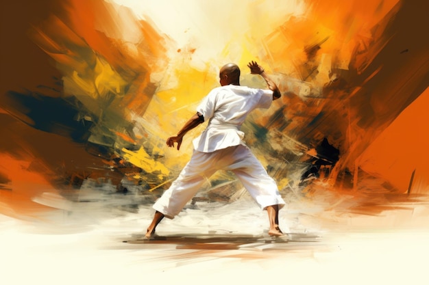 Capoeira dance background