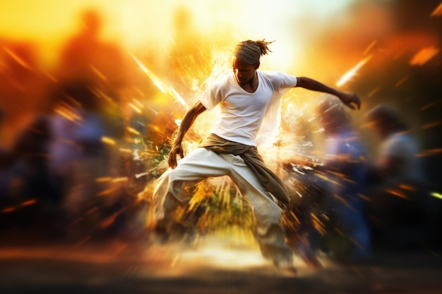 Capoeira dance background