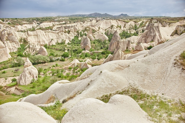 Cappadocia underground city inside the rocks, the old city of stone pillars