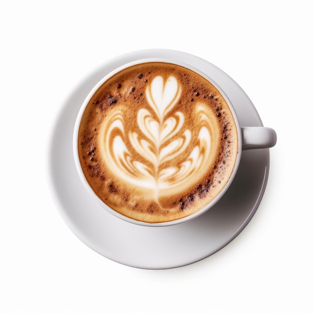 Cappuccino cup isolated Illustration AI GenerativexA