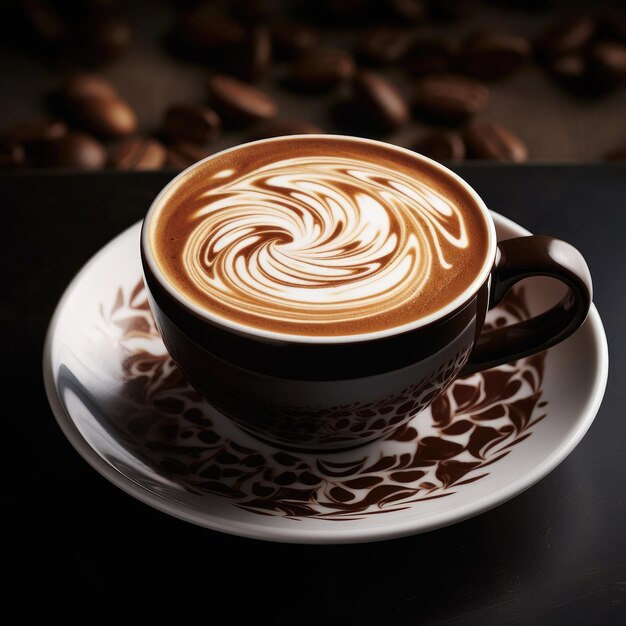 The cappuccino is a rich creamy coffee drink with a layer of foamed milk on top