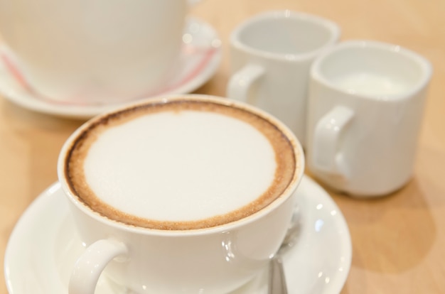 Foto cappuccino o latte caffè