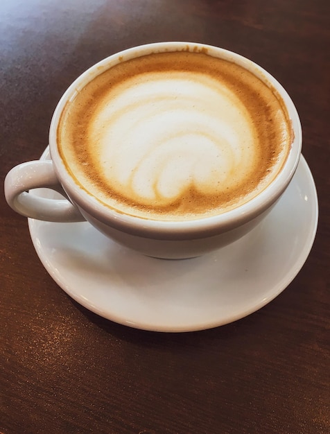 Cappuccino in a restaurant at a coffee break