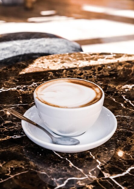 Cappuccino in a restaurant at a coffee break