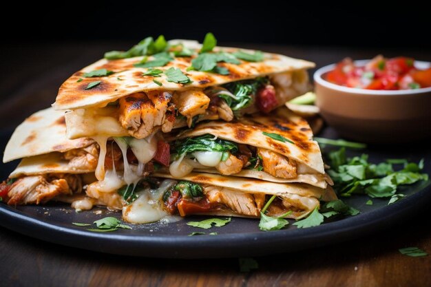 Caprese Chicken Quesadilla