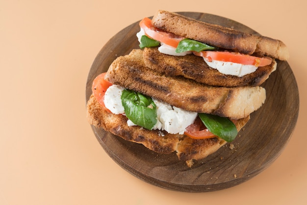 Caprese panini sandwich healthy sandwich