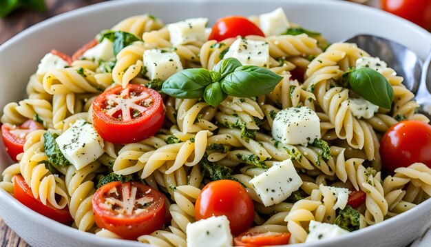 Caprese Pesto Pasta Salad